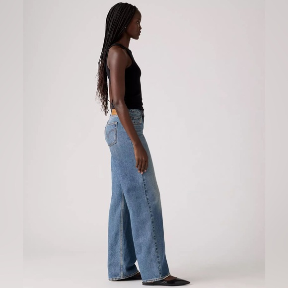 Levi’s Low Loose Jeans Rescued City Medium Wash 26x32 NWT - Picture 4 of 7